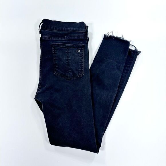 Rag and bone black skinny leg stretch jean 30 - Picture 3 of 11